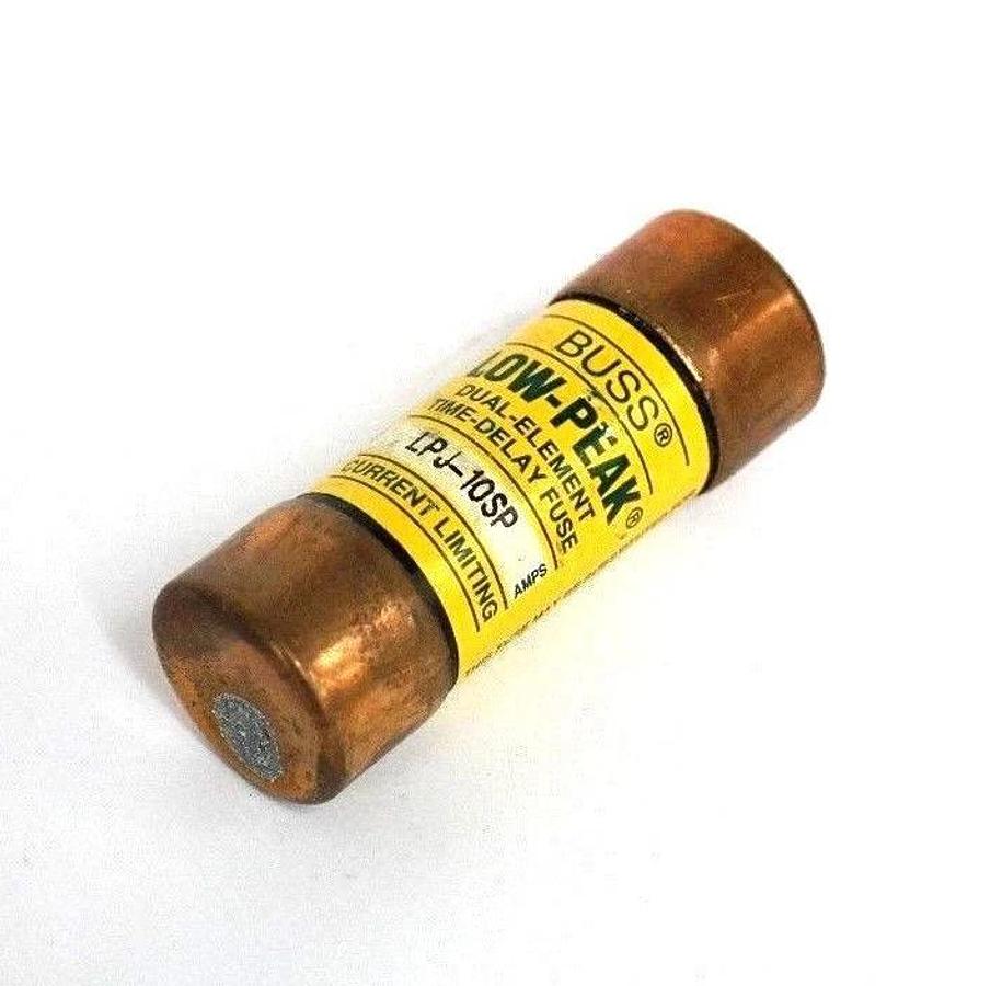 Used LOT OF 16 BUSS LPJ-10SP TIME-DELAY FUSES 10A, 600V, LPJ10SP