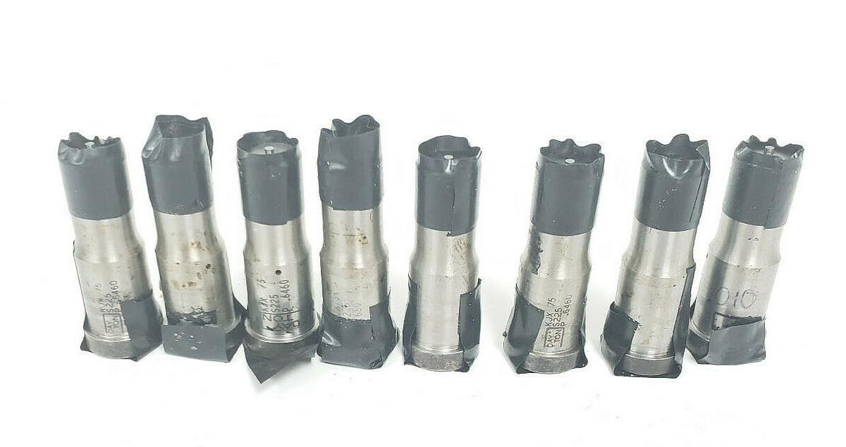 Used LOT OF 8 DAYTON KJX-75 STRAIGHT DIE PUNCHES S225 P .6460 KJX75 2-3/8'' IN