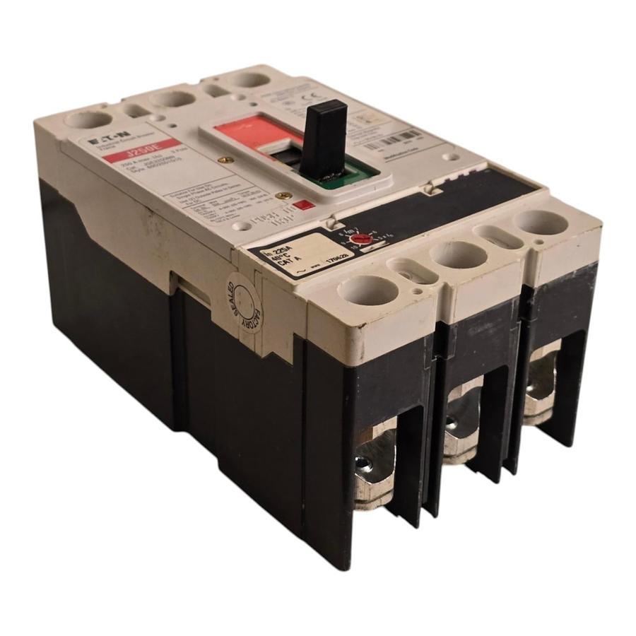 Used Eaton JGE3250NN | J250E Circuit Breaker 250A 3P 600V 69D2551G10 w/225A Trip NSNP