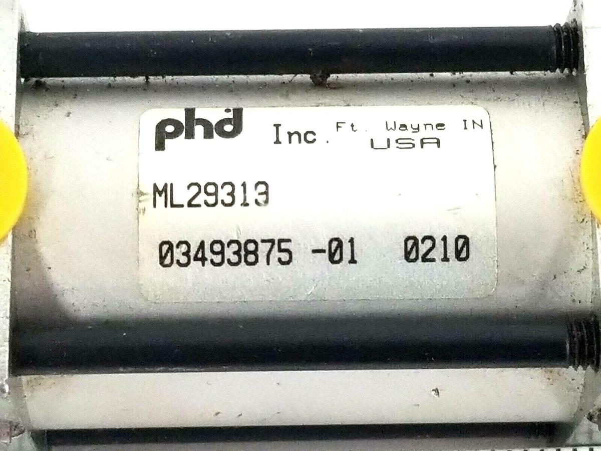 Used NEW PHD INC. ML29319 PNEUMATIC CYLINDER 03493875-01 1500PSI 0349387501