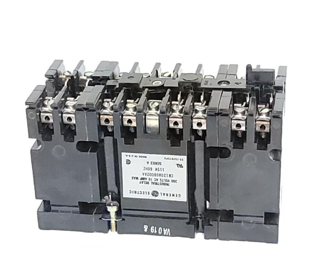NEW GENERAL ELECTRIC CR120A08002AA INDUSTRIAL RELAY 115V 60HZ SER. A