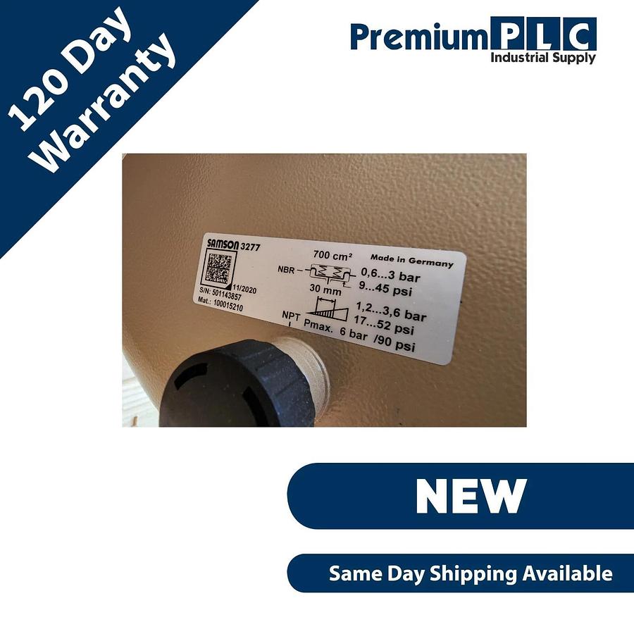 NEW SAMSON 3277 ACTUATOR 100015210 W/ 3730-3 HART POSITIONER & 0791-66410
