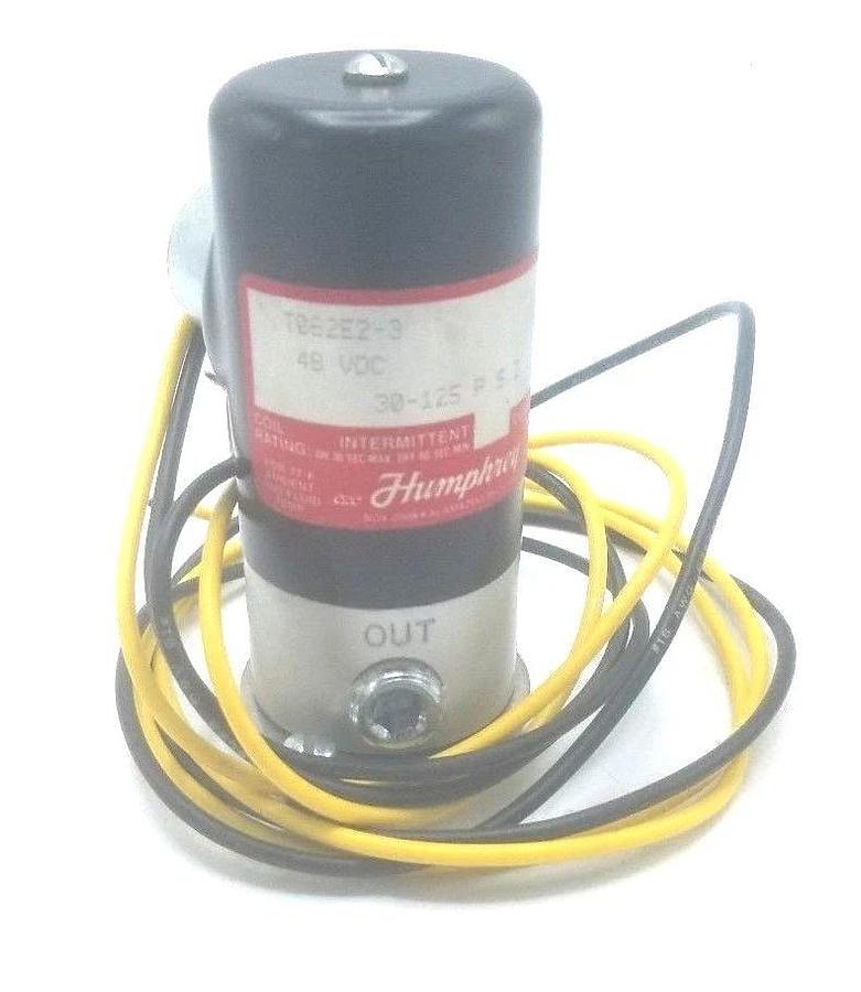 Used HUMPHREY T062E2-3 DOUBLE SOLENOID VALVE 2-3 WAY, 48VDC, 1/16" NPT, T062E2
