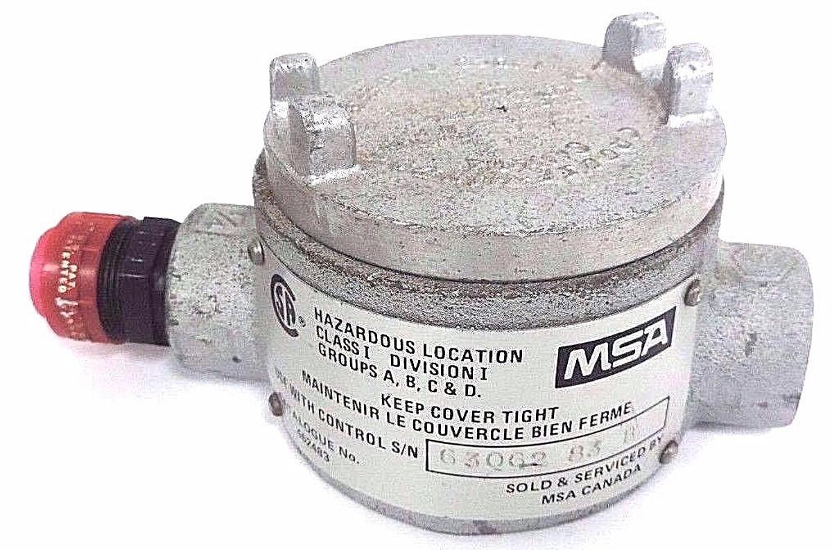 Used NEW MSA 462483 SENSING HEAD 4LEAD ALUMINUM W/ CROUSE HINDS EABC 26 CONDULET