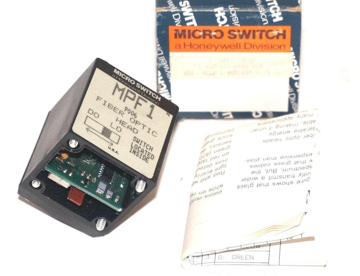 Used NIB MICROSWTICH MPF-1 FIBER OPTIC HEAD MPF1