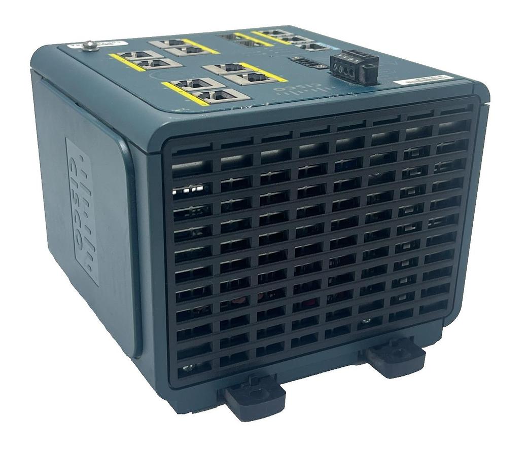 Used CISCO IE-3000-8TC 8-Port 10/100 Indust. Ethernet Switch Managed DIN Rail Mount