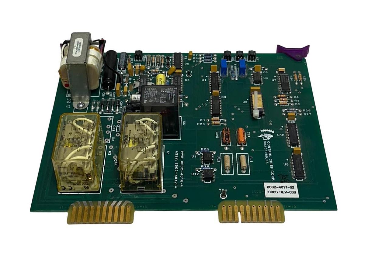 Used CONTROL CHIEF CORP 8002-4017-02 / I086B RELAY CONTROL BOARD 8002-4017 -A USNP