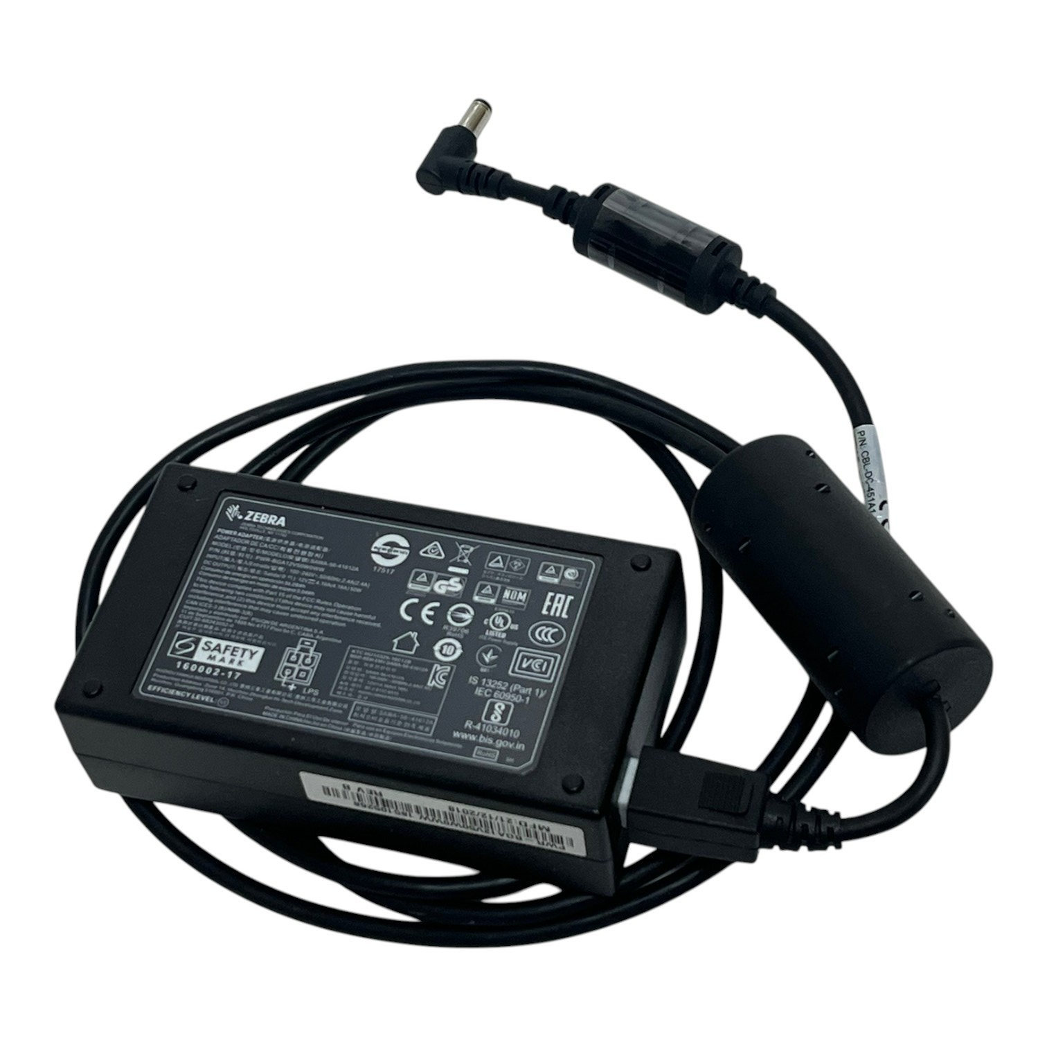 Used Zebra PWR-BGA12V50W0WW Power Supply SAWA-56-41612A Adapter CBL-DC-451A1-01