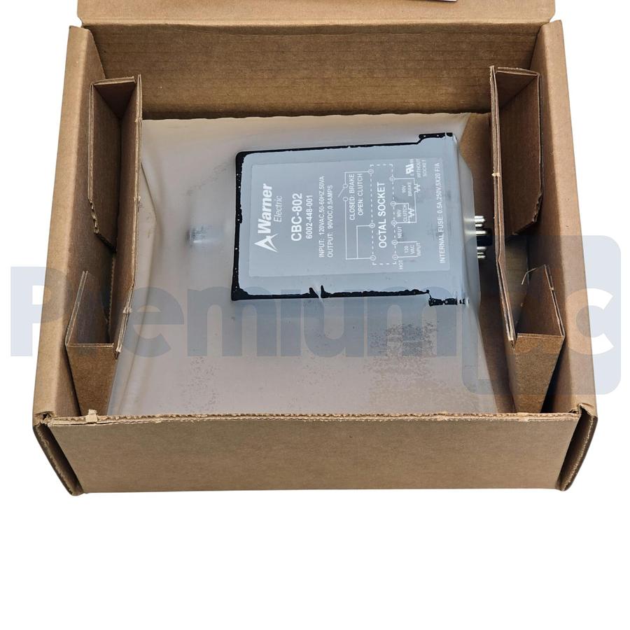Used Warner Electric 6002-448-001 | CBC-802 Brake Power Supply 120VAC/90VDC NSMP