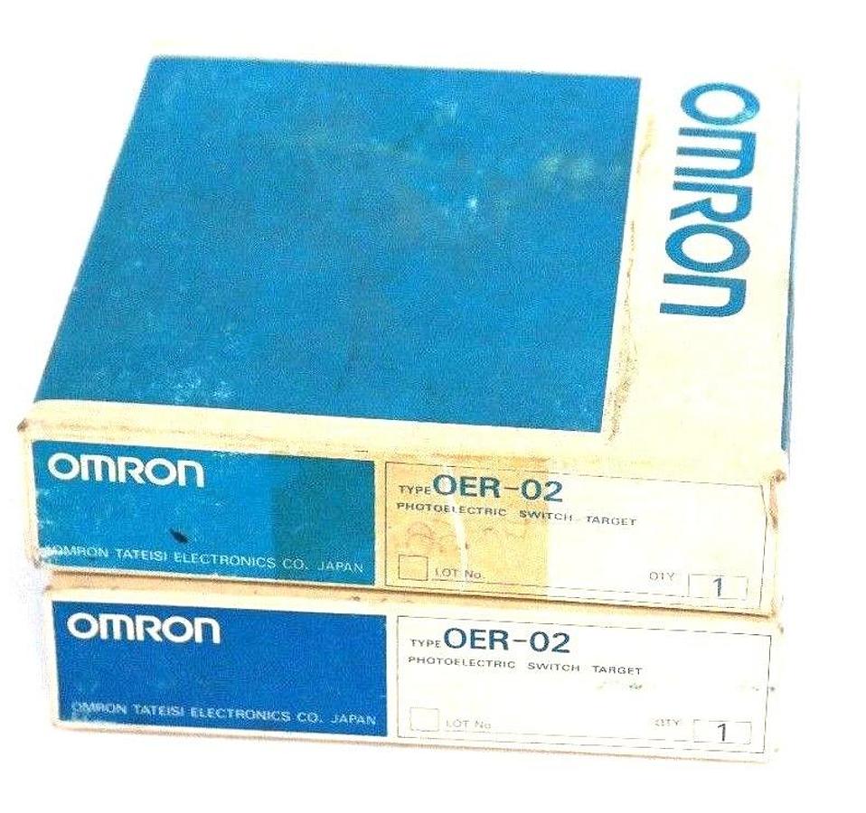 Used LOT OF 2 NIB OMRON OER-02 PHOTOELECTRIC SWITCH TARGETS OER02
