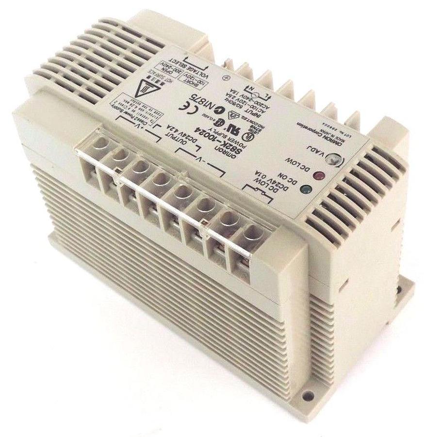 Used OMRON S82K-10024 POWER SUPPLY S82K10024, DC24V 0.1A OUTPUT: DC24V 4.2A