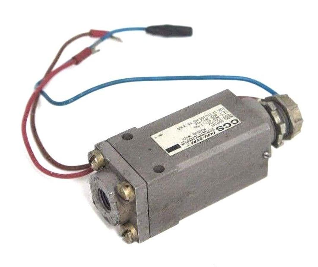 Used CCS DUAL SNAP 694P14S PRESSURE SWITCH 7500PSIG 5A, 125/250VAC, 5A, 28VDC