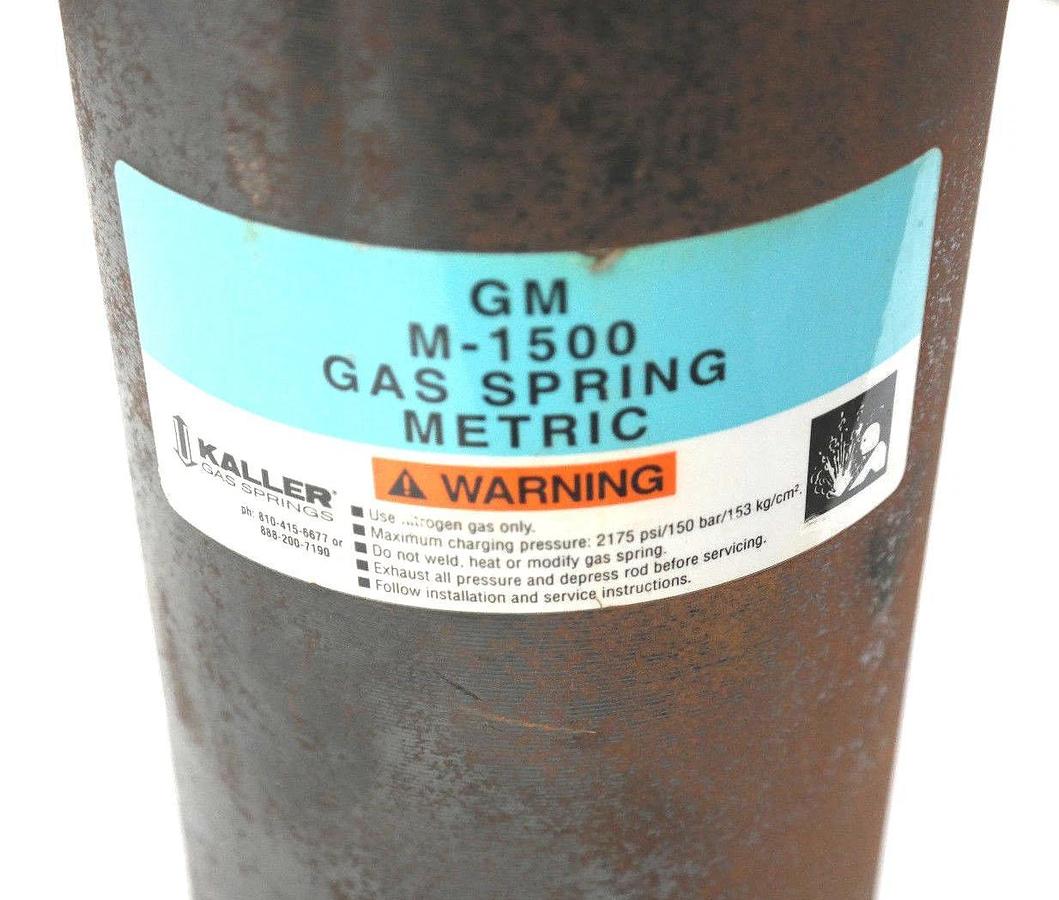 Used KALLER M-1500 GAS SPRING, METRIC, TU-5000-160, 150 BAR