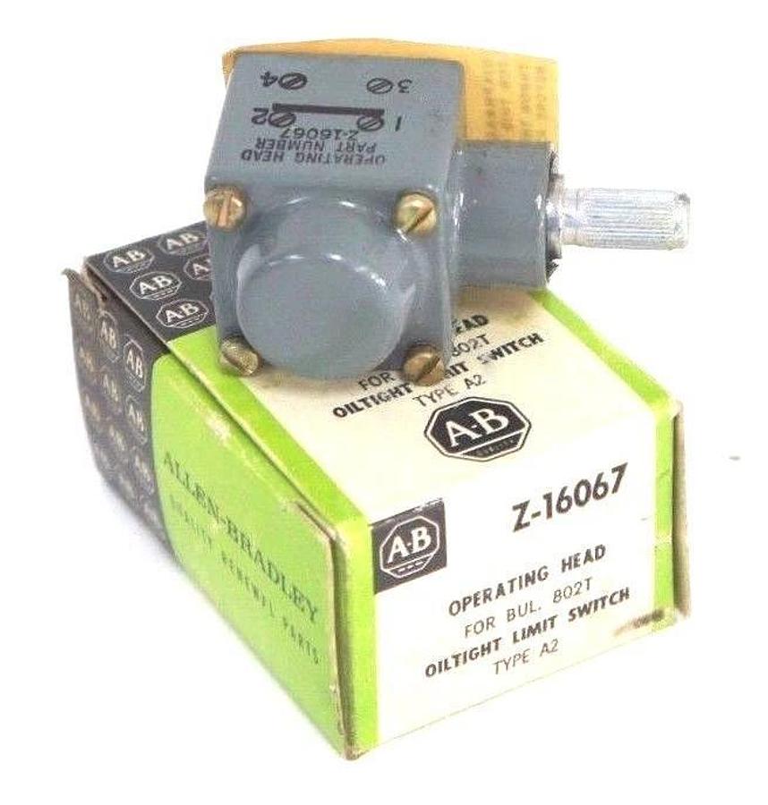 Used NIB ALLEN BRADLEY Z-16067 OPERATING HEAD Z16067, TYPE: A2