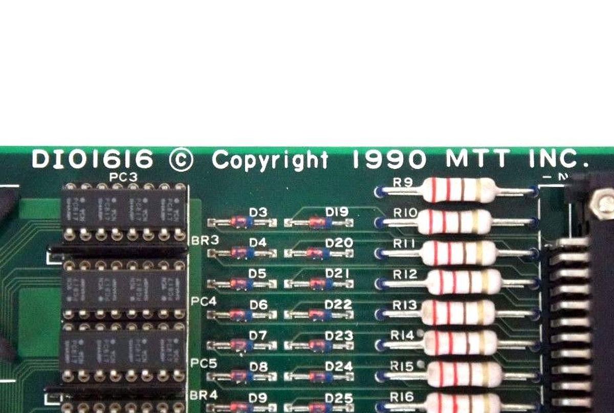 Used MTT INC. DI01616 BOARD DSP4130 793001 REV. A1