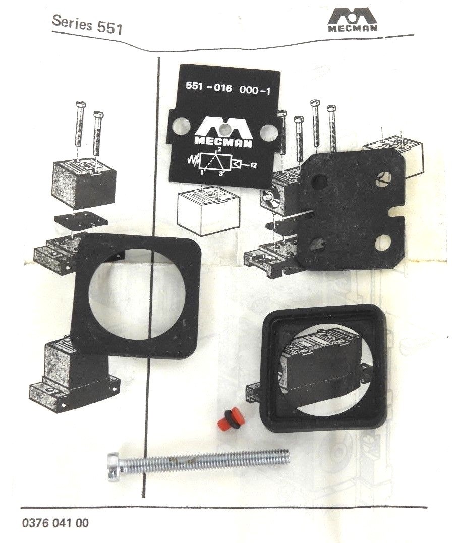 Used NEW MECMAN 551-016-000-1 VALVE ACCESSORIES 551-016 000-1