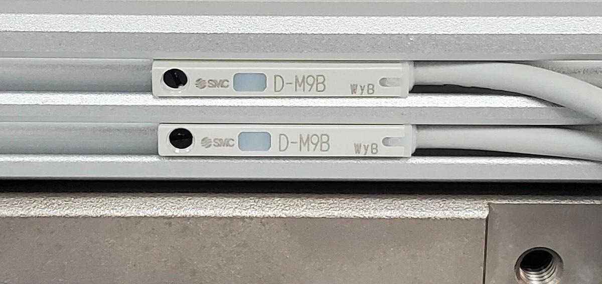 Used NEW SMC MXQ12L-75BS-M9B CYLINDER SLIDE TABLE MXQ12L75BSM9B, 0.15~0.7 MPa