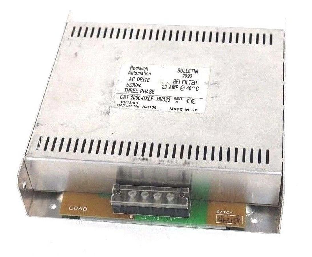 Used ALLEN BRADLEY 2090-UXLF-HV323 AC DRIVE 520VAC, 23AMP, 2090UXLFHV323 SER. A