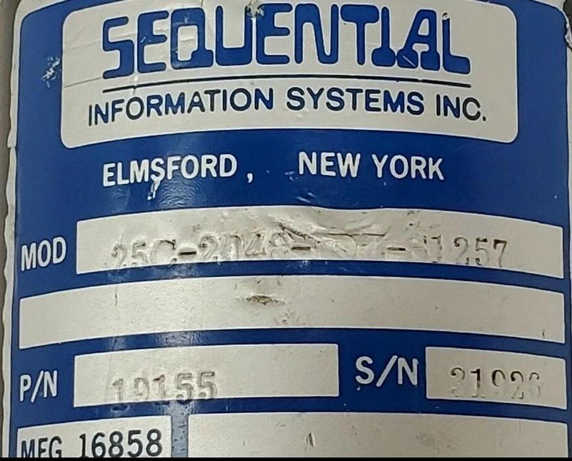 Used SEQUENTIAL 25C-2048-IDZ-S1257 SHAFT ANGLE ENCODER, 10PIN, 19155, 25C2048IDZS1257