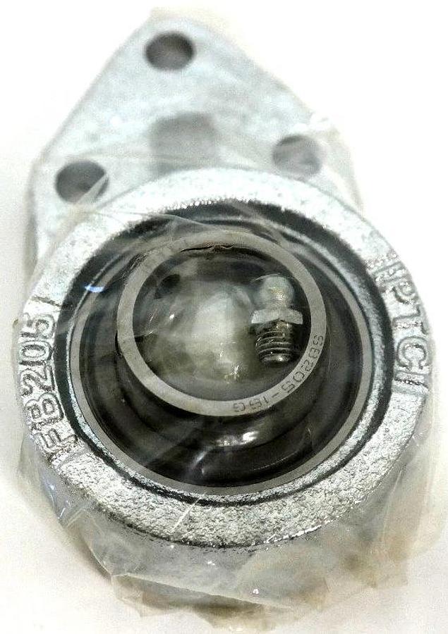 NEW IPTCI FB205 BEARING 1" I.D, 3 BOLT FLANGE MOUNT 25MM BORE