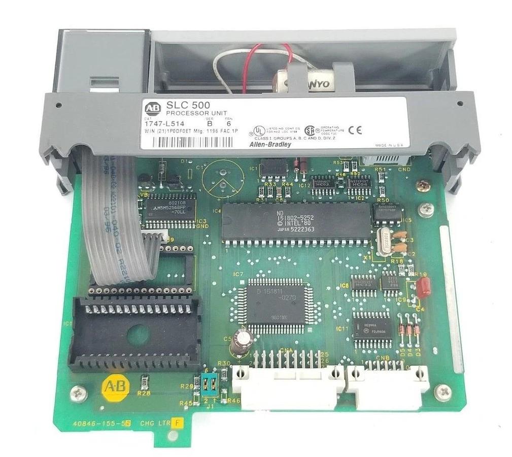 Used ALLEN BRADLEY 1747-L514 PROCESSOR UNIT 1747L514, SER. B FRN: 6
