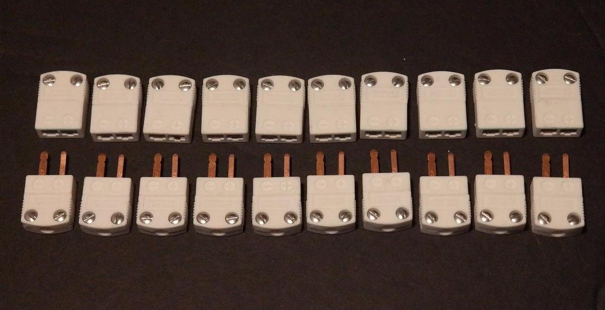 Used LOT OF 10 OMEGA CERAMIC CONNECTOR SETS MALE & FEMALE