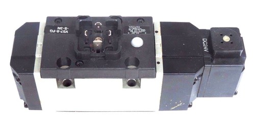 Used SMC VS7-8-FG-S-3N SOLENOID VALVE W/ DC24V COIL VS78FGS3N