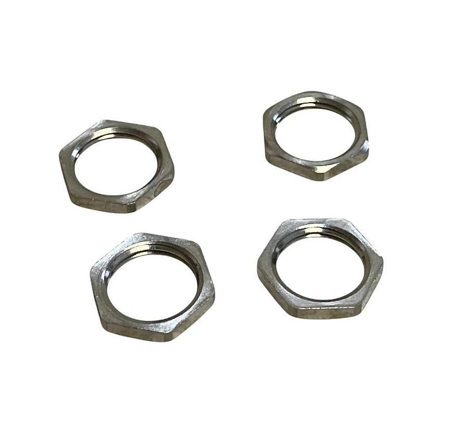 Used 25 LUTZE LMM20 HEXAGONAL METAL LOCKNUTS Metric Thread M20x1.5 BRASS NICKEL NSMP