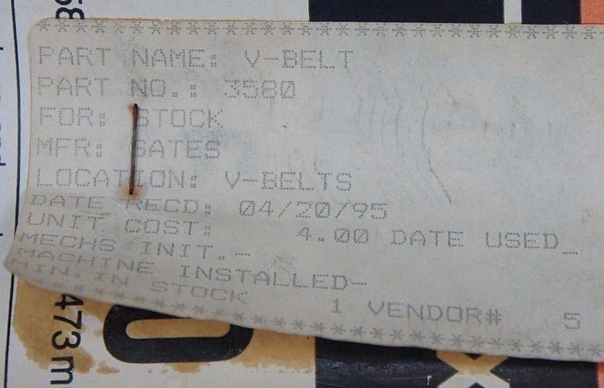 Used LOT OF 11 NEW GATES TRUFLEX V BELTS 5L400 4L700 3580 2550 2540
