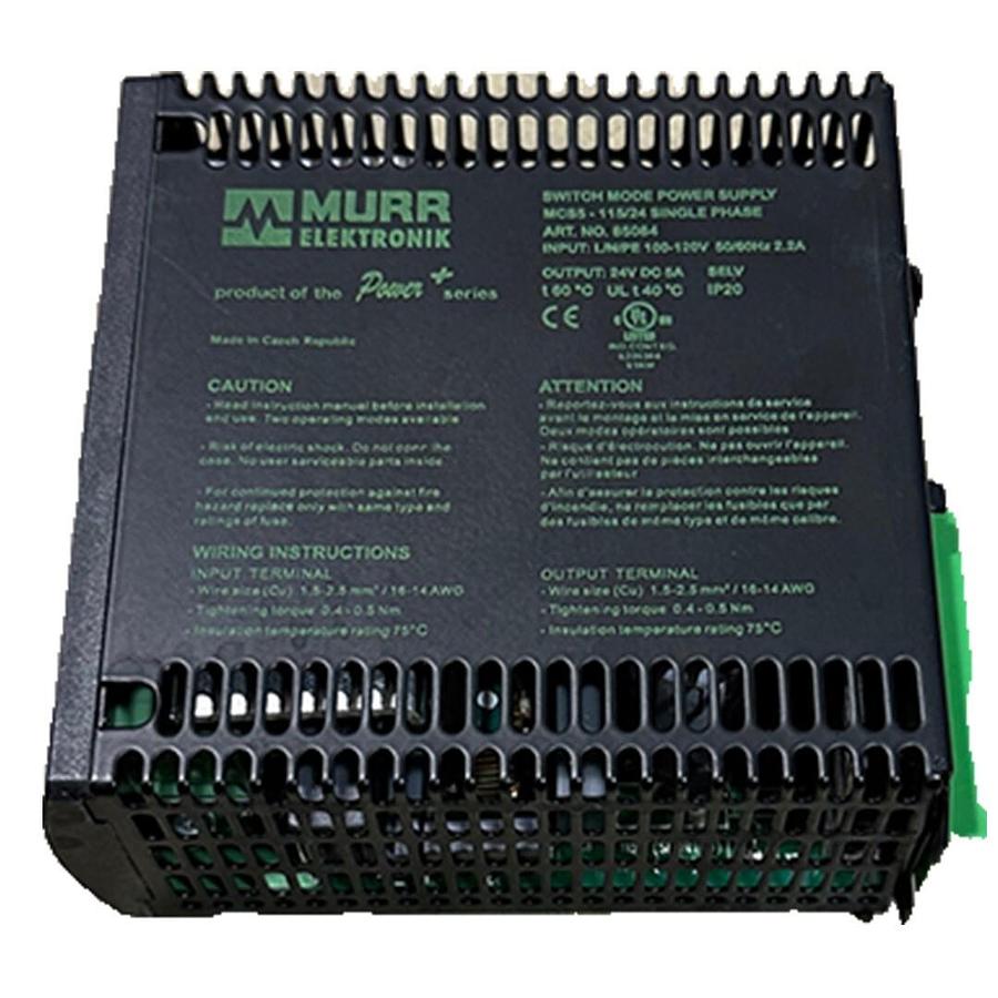 Used MURR ELEKTRONIK MCS5-115/24 SWITCH MODE POWER SUPPLY 50/60Hz 110/120V 85084