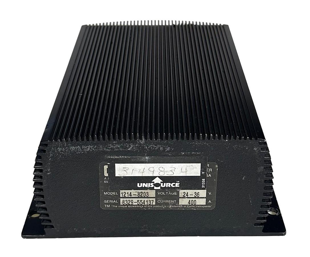 Used CURTIS 1214-8203 / 12148203 MOTOR CONTROLLER 24-36V 400A UNISOURCE REPAIRED
