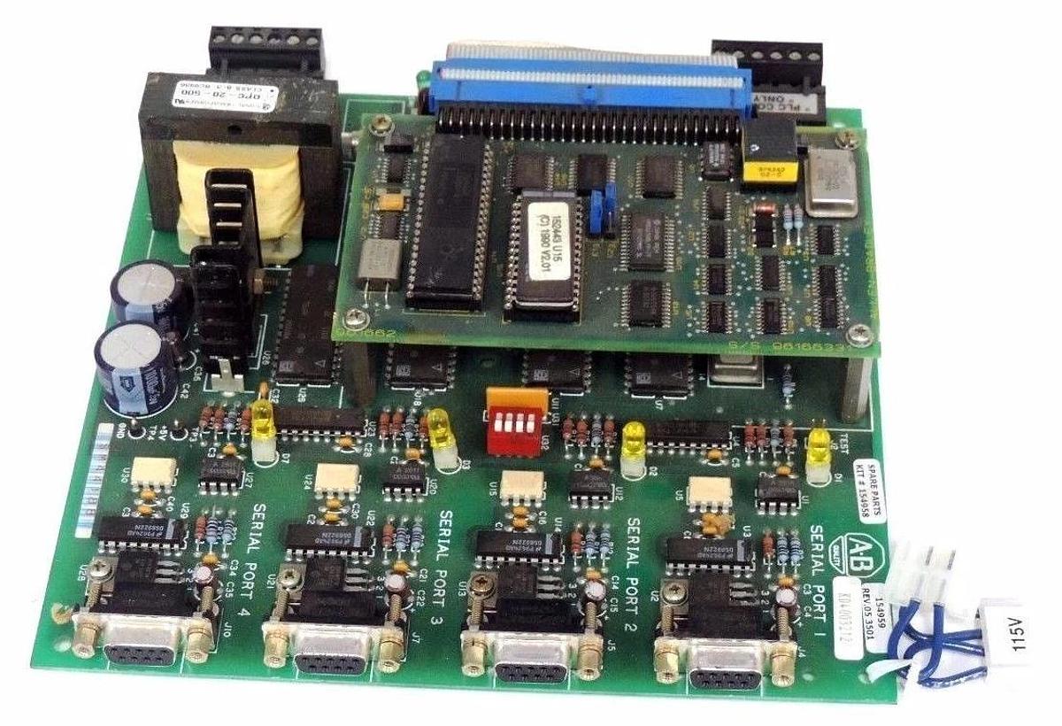 Used ALLEN BRADLEY 154959 REMOTE I/O PC BOARD REV 05 1336MODG2/D