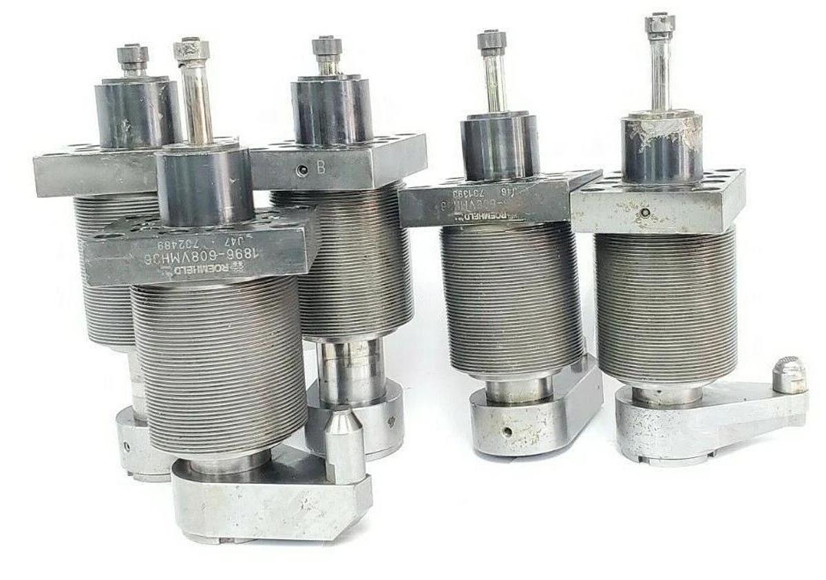 Used LOT OF 5 ROEMHELD 1896-608VMH36 SWING CLAMP CYLINDER ASSEMBLIES 1896608VMH36