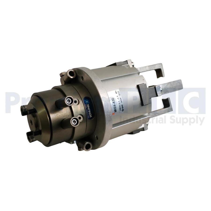 Used SCHUNK DDF 2-031-P2-E4 / DDF2-31-P2-E4 ROTARY FEED-THROUGH ID 323034 W/MHS4-63D