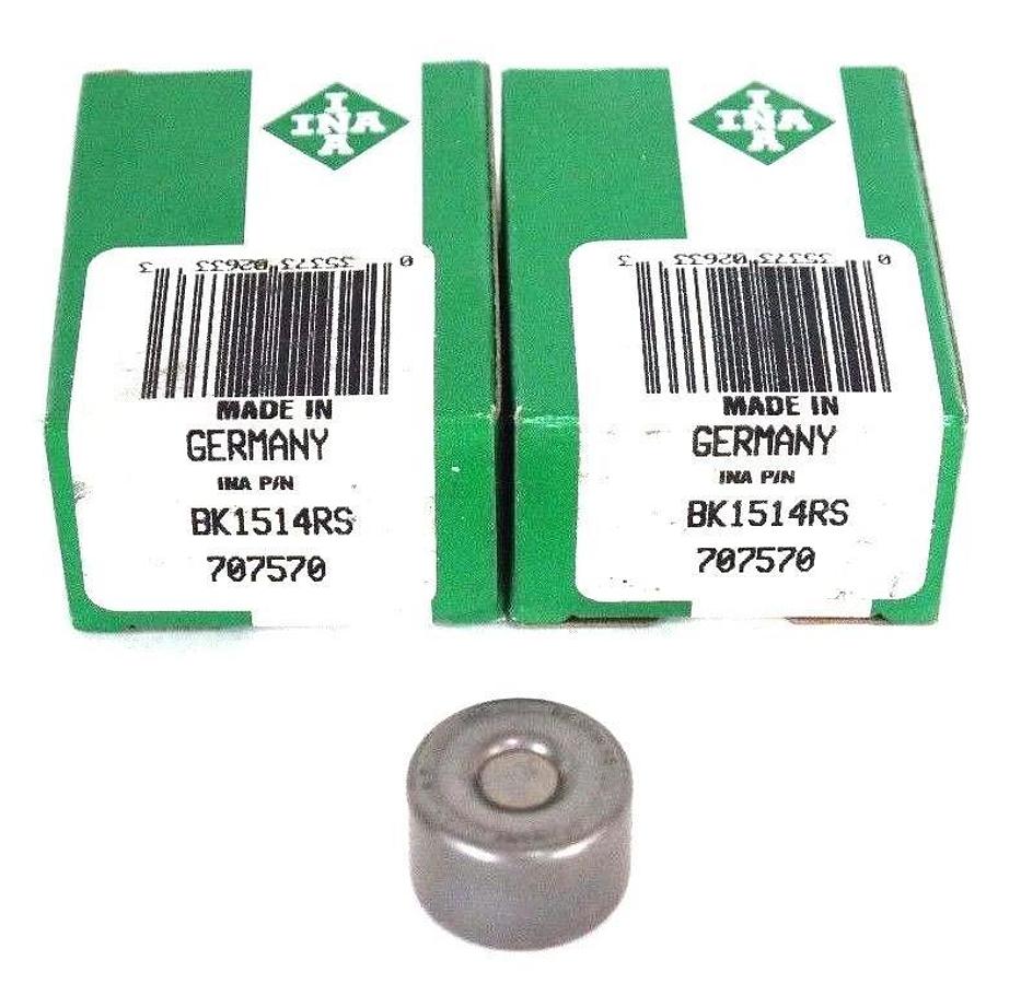 Used LOT OF 2 NEW INA BK1514RS NEEDLE ROLLER BEARINGS 707570