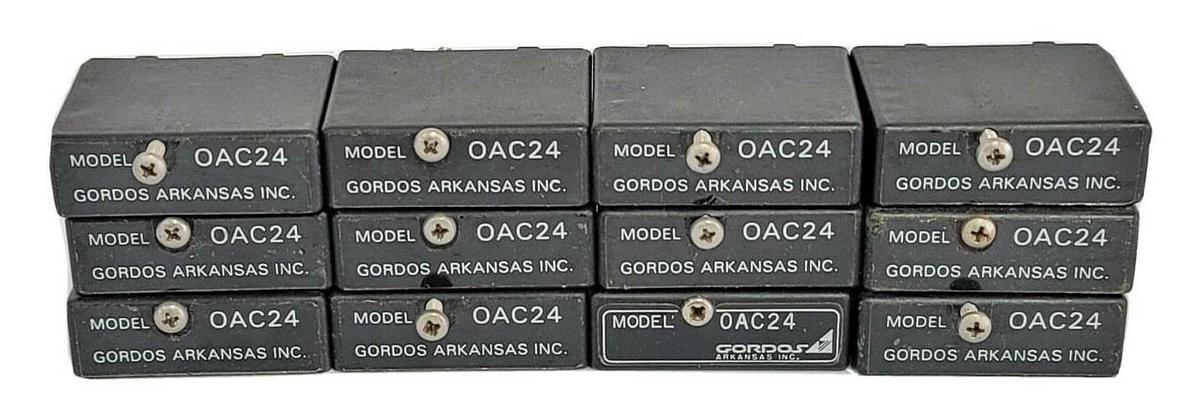 Used LOT OF 12 GORDOS OAC24 INPUT MODULE RELAYS