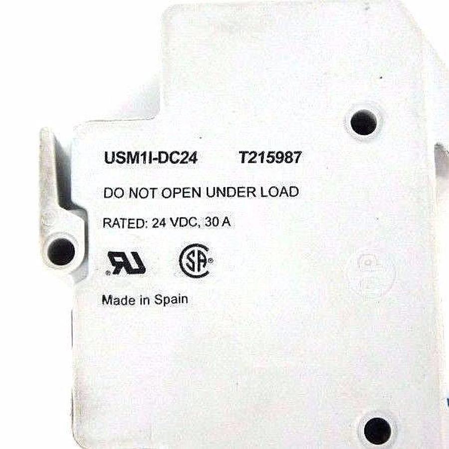 Used LOT OF 9 FERRAZ SHAWMUT USM1I-DC24 ULTRA SAFE FUSE HOLDERS 24VDC, 30A