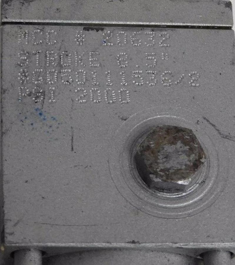 Used MILWAUKEE CYLINDER HC313-8.5 PNEUMATIC CYLINDER 8.5" STROKE, 2000PSI, 20632