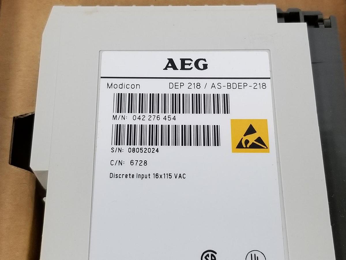 NIB AEG MODICON DEP-218 / AS-BDEP-218 DISCREET INPUT MODULE M/N: 042-276-454