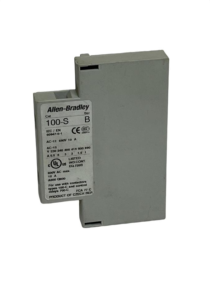 Used Lot of 2 Allen Bradley 100-S Series B Auxiliary Contact Blocks