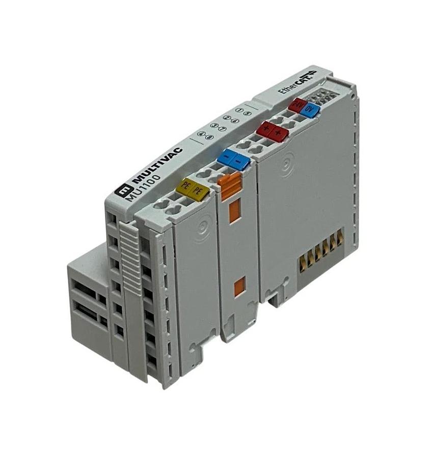 BECKHOFF MULTIVAC MU1100 EtherCAT COUPLER MODULE 24V 107352994 LED NSMP