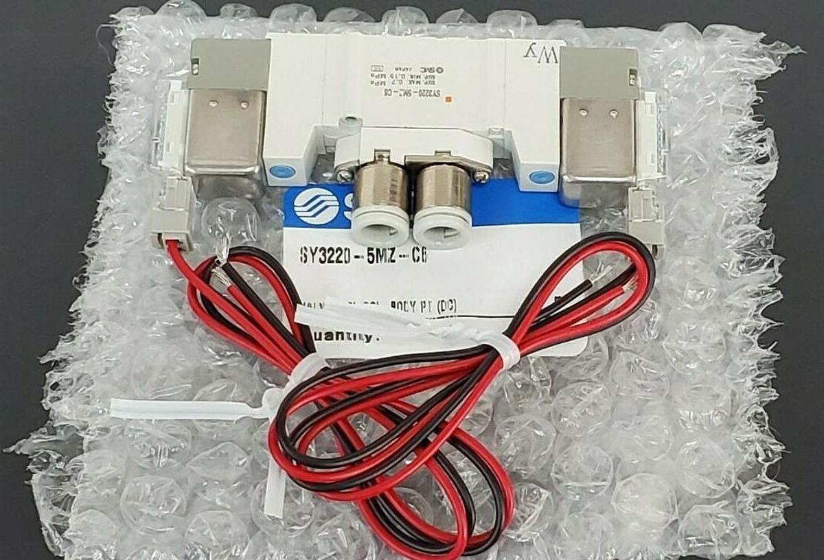 Used NEW SMC SY3220-5MZ-C6 VALVE, DBL SOL, BODY PT, SY32205MZC6