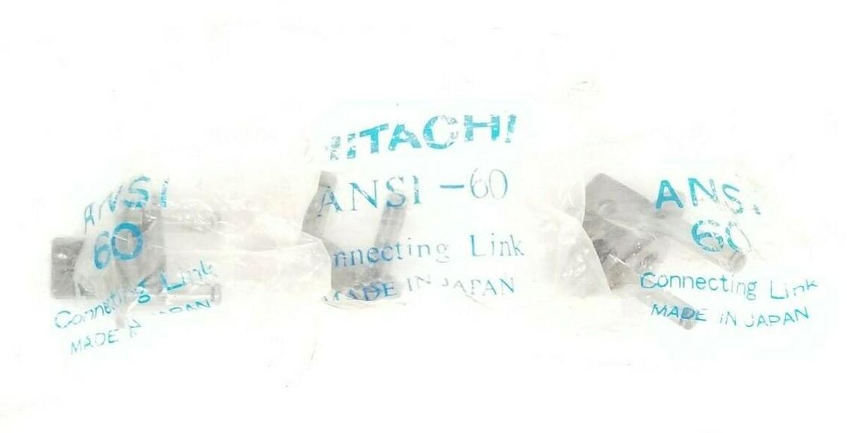 Used LOT OF 3 NEW GENERIC / HITACHI ANSI-60 CHAIN CONNECTING LINKS ANSI60