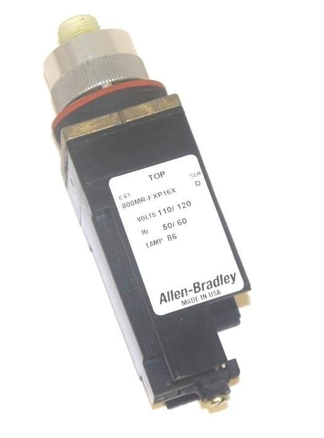 Used ALLEN BRADLEY 800MR-FXP16X PUSH BUTTON, SER D, 110/120 V, 50/60 HZ, LAMP 86