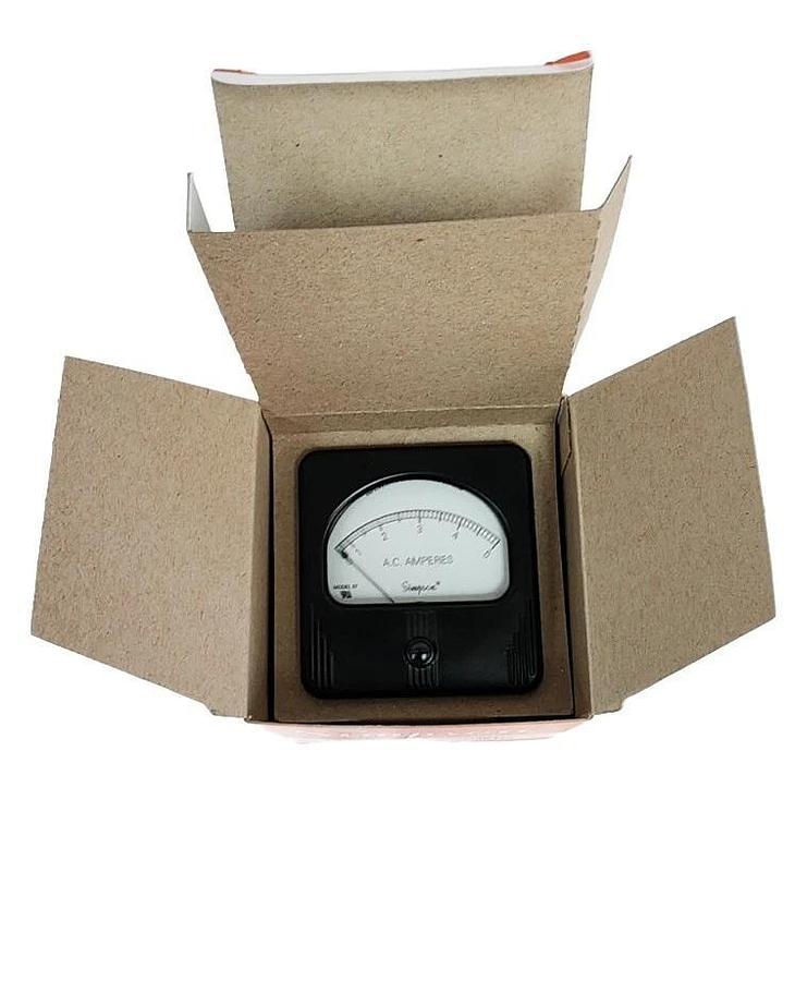 Used NIB SIMPSON TYPE: 57 TIME METER 0-5 AC AMPERS
