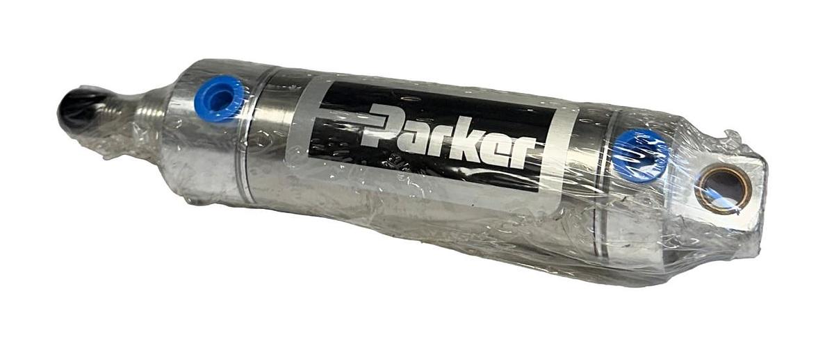 Used PARKER 1PSR00006790 SR SERIES DOUBLE-ACTING PNEUMATIC CYLINDER 2-1/2'' ST NSMP