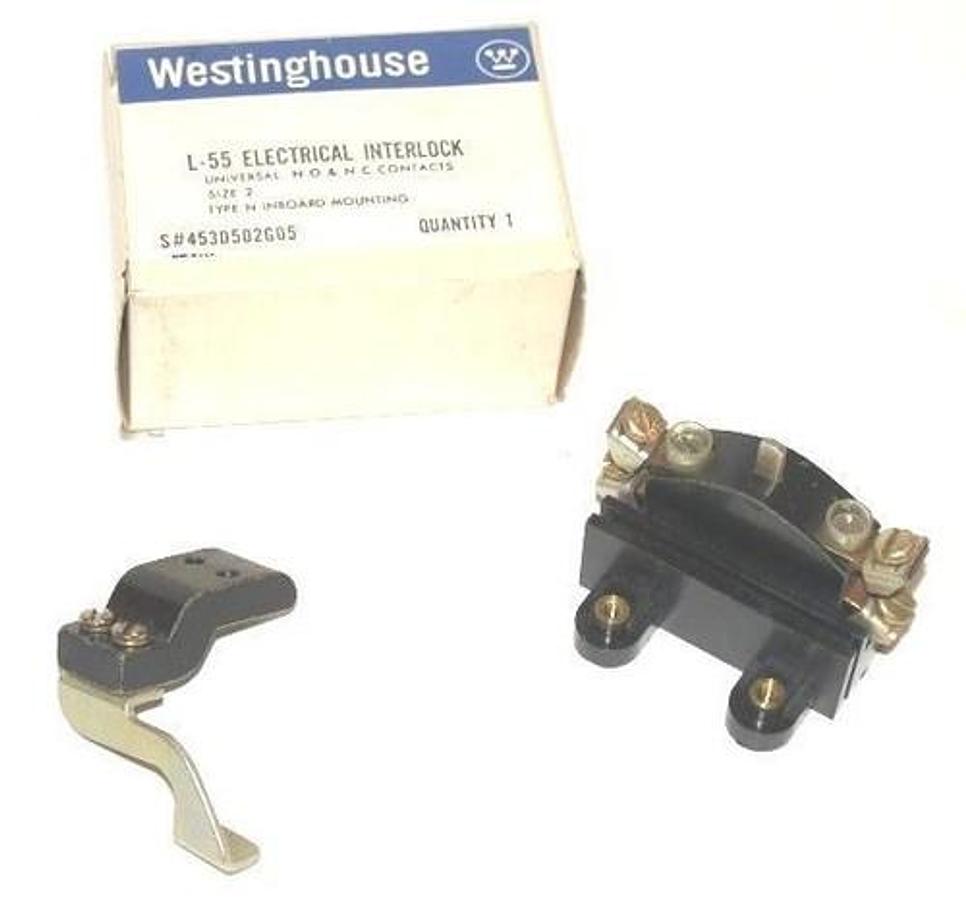 NEW WESTINGHOUSE L-55 ELECTRICAL INTERLOCK, SIZE 2, TYPE N, INBOARD MOUNTING