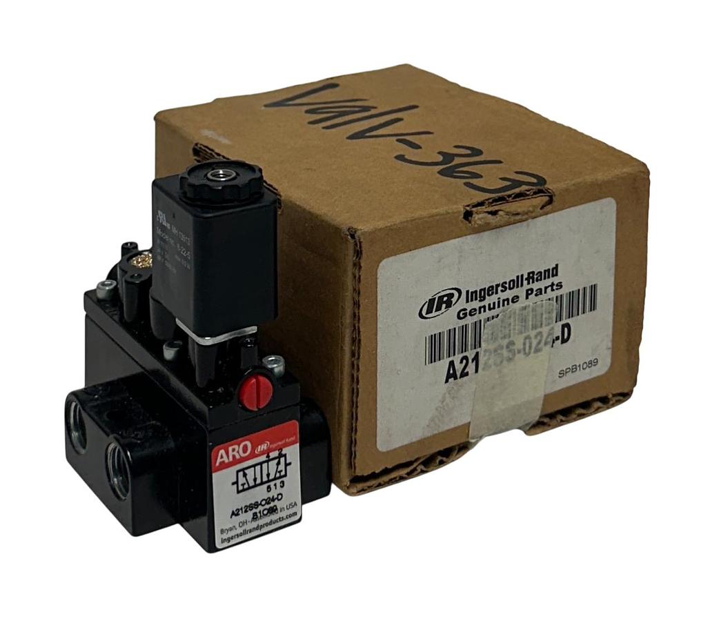 Used Ingersoll-Rand ARO A212SS-024-D / A212SS024D SOLENOID CONTROL VALVE 24VDC NSMP