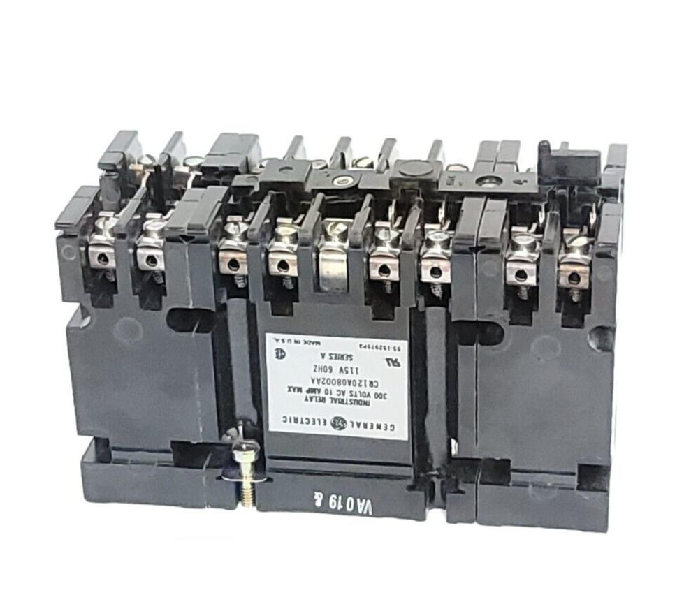 Used NEW GENERAL ELECTRIC CR120A08002AA INDUSTRIAL RELAY 115V 60HZ SER. A