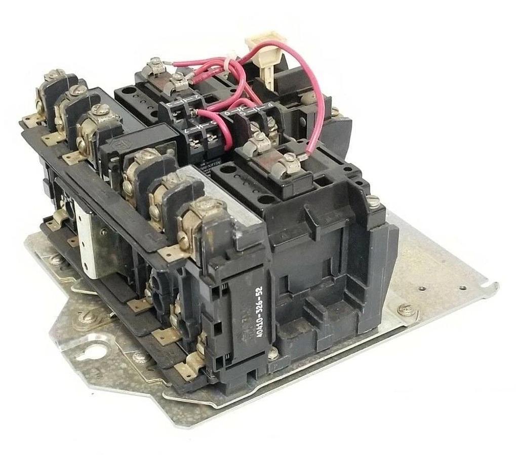 Used ALLEN BRADLEY 505-BOD STARTER SER. C SIZE 1 W/ (2) 595-AB SWITCHES & (2) CB236